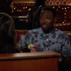 Pineapples make an appearance—which is fitting, considering his exciting choice of drink.